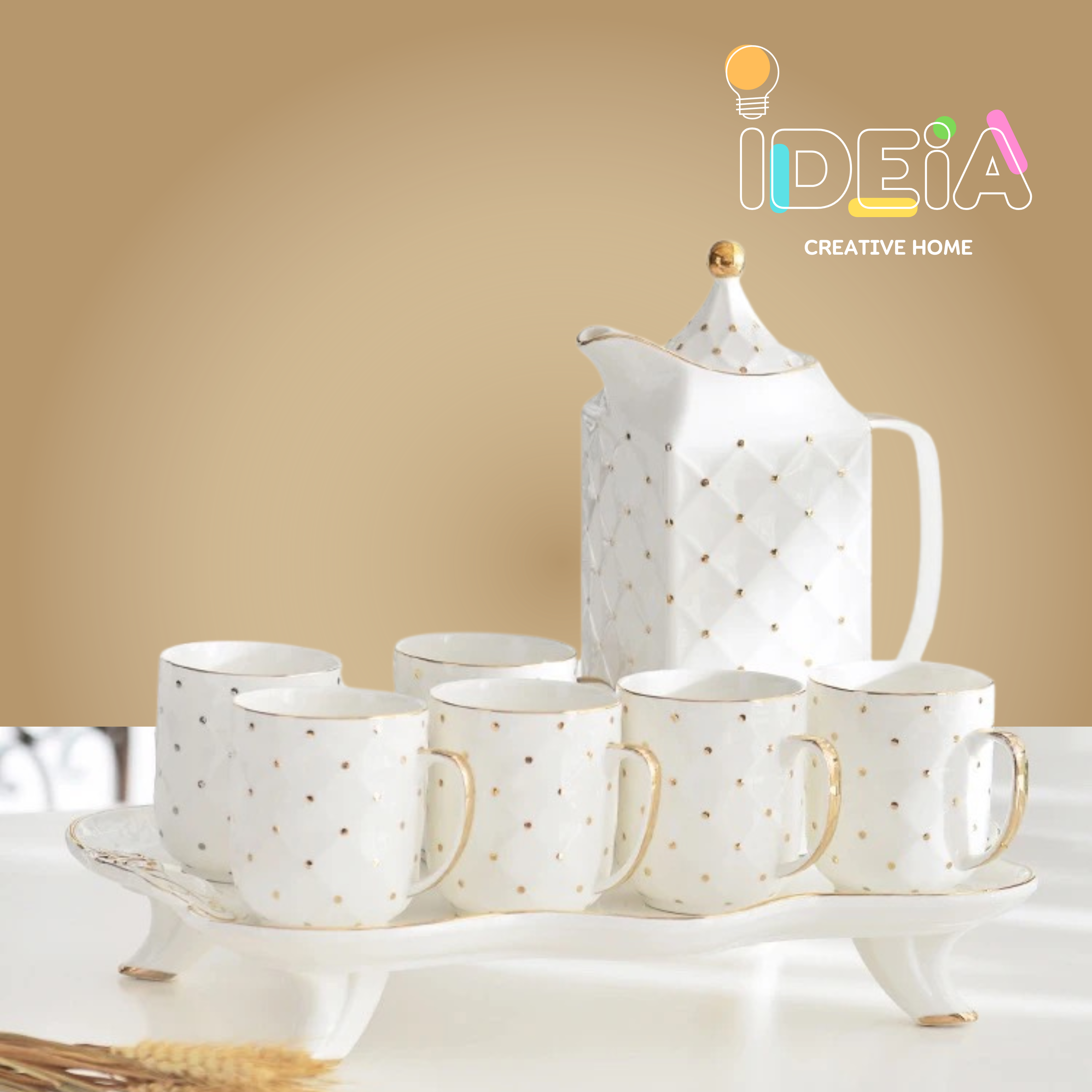 Kit de chá de porcelana Clasic